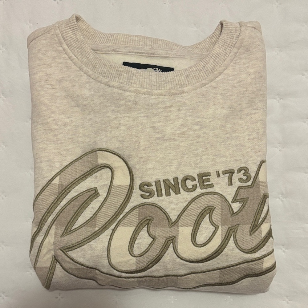 Roots Cream Logo Sweatshirt